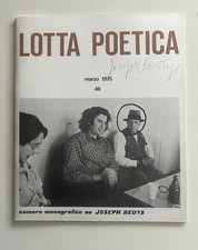 JOSEPH BEUYS - "LOTTA POETICA - MARZO 1975" - CAROLINE TISDALL - SIGNIERT SIGNED