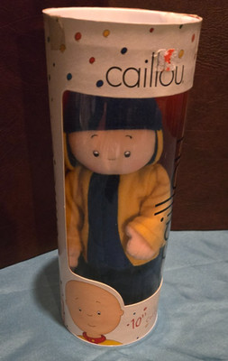 vintage rare  2001 CAILLOU Snowbound  10'' Tall Plush Doll New unopened