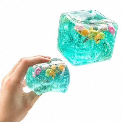 Soft Cube Stress Ball Sensory Fidget Toy Stress Relief ADHD Kids Adults