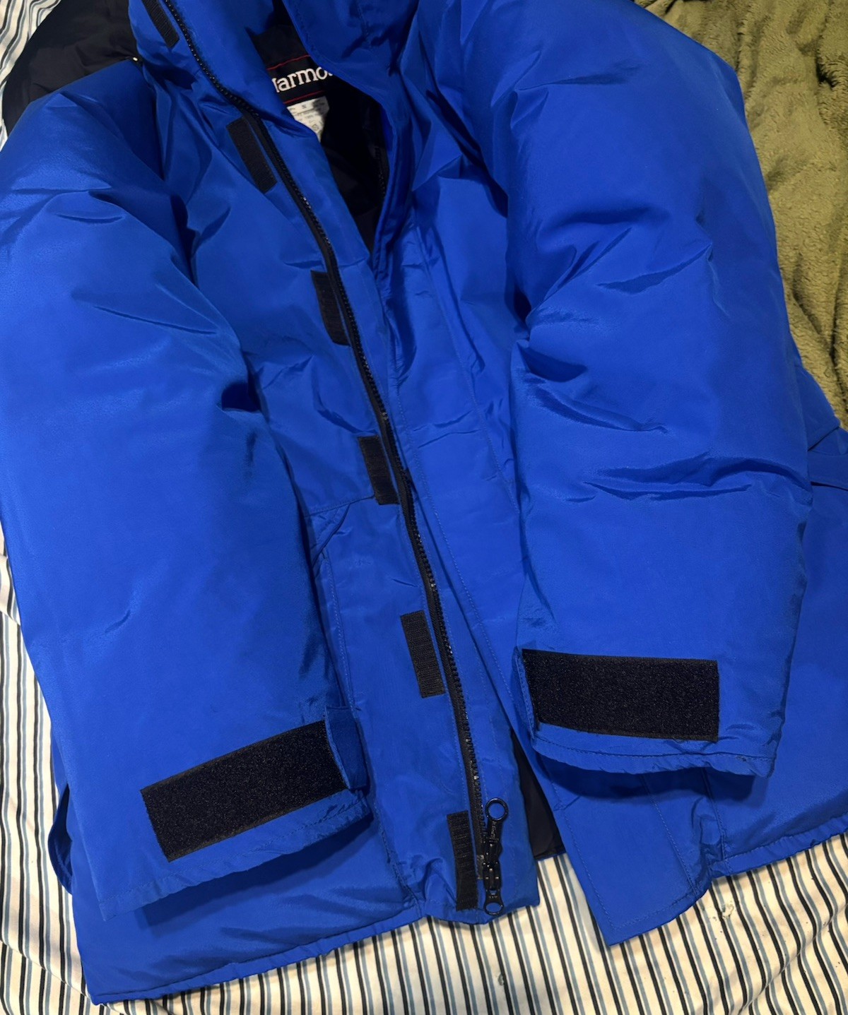 Vintage 90s Marmot Mammoth Gortex Biggie Down Fill Jacket Cobalt Blue Small image 5