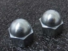 97-0400 Triumph Tiger Cub Cylinder Head Rocker Oil Feed Pipe Fixing Domed Nut x2