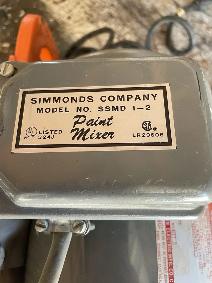 Mezclador de pintura Simmonds SSMD 1-2 motor Dayton Foto 4 de 4