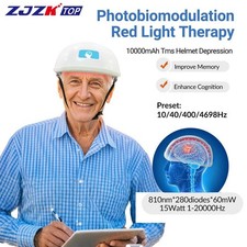 810nm NIR Helmet Brain Support Neuromodulation for Parkinson TBI Rehab 280Diodes