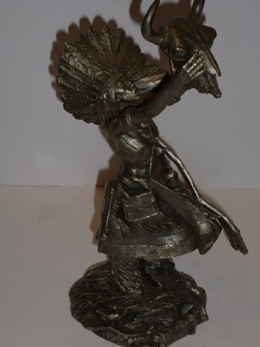 Pewter Medicine Man Statue, Jim Ponter, 1986, Numbered | eBay