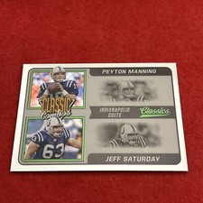 2021 Classics Football Peyton Manning, J.Saturday Classic Combos #CC-PJ Insert