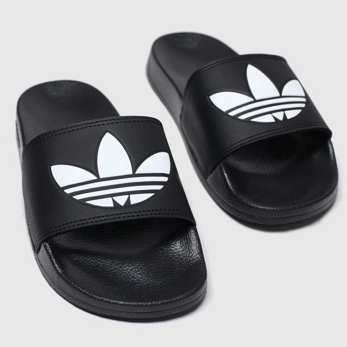 SANDALI ADIDAS SLIDES ADI ADILETTE LITE BIANCO E NERO TAGLIA 9