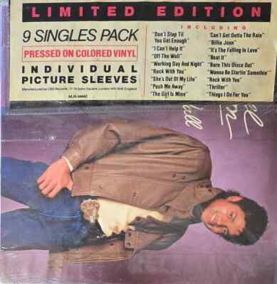 MICHAEL JACKSON 9 SINGLE PACK Limited Edition 45 RPM SEALED