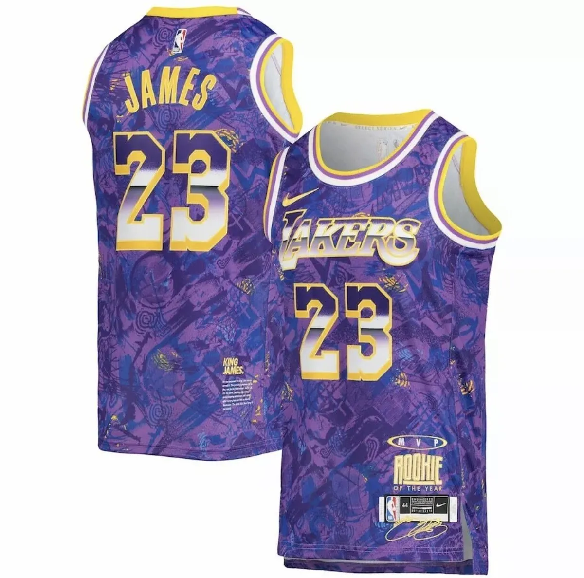 Men's Los Angeles Lakers LeBron James #23 Purple 2021/22 Swingman