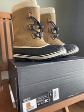 SOREL YOOT PAC Mesquite Brown Waterproof Winter Snow Boots Youth Size 5 EUR 37