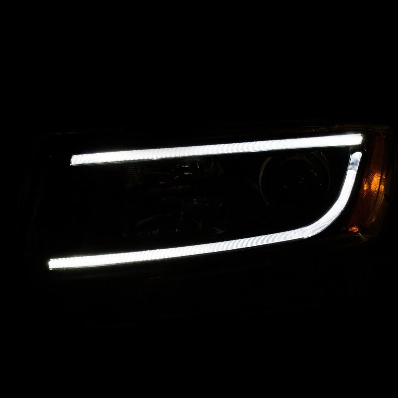 ANZO For 2014-2015 Jeep Grand Cherokee Projector Headlights W/ Plank Style Foto 3 de 4