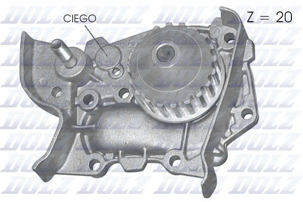 Dolz Wasserpumpe FüR Renault Megane I BA0/1_ KA0/1_ LA0/1_ JA0/1_ FC0/1_-image
