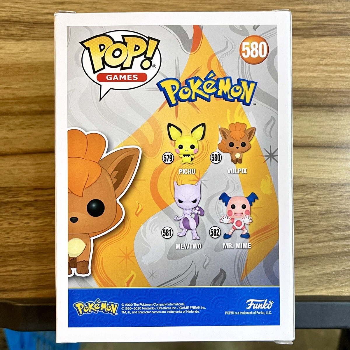 Flocked Vulpix Funko Pop! #580 Pokémon 2020 SDCC Summer Convention