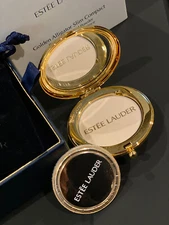 Estee Lauder Golden Alligator Lucidity Slim Compact, Lim Ed, NIB Rare