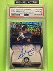 AXEL SANCHEZ 2023 BOWMAN CHROME SPECKLE AUTO PSA 10 121/299 Mariners 1st Cpaas