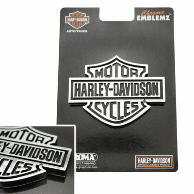 Harley Davidson HD Classic Logo Chrom Emblem Aufkleber Decal 3D Sticker 3M USA