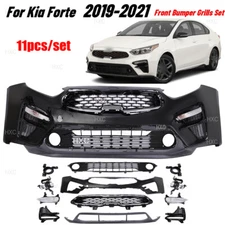 For Kia Forte 2019 2020 2021 Front Bumper Cover Kit with Fog Lights Direct fit