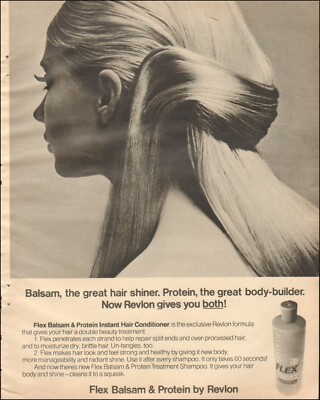 2013 Print ad Flex Balsam & Protein Revlon Hair Model photo   07/13/22