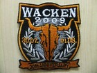 Wacken 2009 Logo Aufnäher Patch Gamma Ray Running Wild HammerFall Motörhead Rage