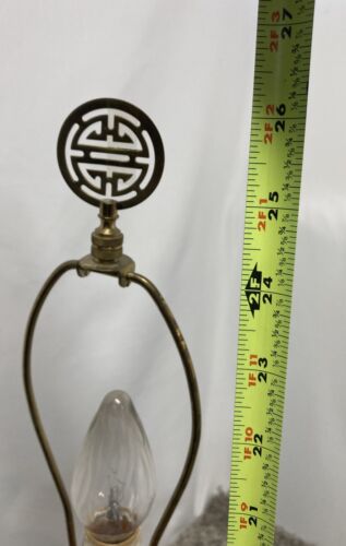 Ginger jar lamp - jade, tea green, rust, brown - 26” Tall - Picture 15 of 17