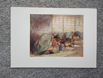 Schablonenmacher - antiker japanischer Kunstdruck - 1905