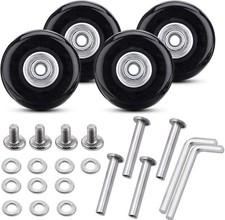 50x18mm Set of 4 Luggage Suitcase Wheels Repair Axles Repair Kit