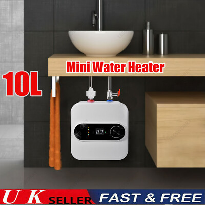1500W 10L Electric Instant Hot Water Heater Under Sink Small Water Tank  Kitchen UK
