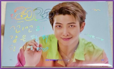 BTS 2020 Seasons Greetings Photocard Limited Message Postcard RM Official