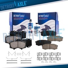 6pc Front Rear Ceramic Brake Pads for Toyota 4Runner Sequoia Lexus GX460 GX470