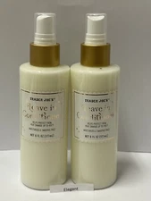 2 Packs Trader Joe's Leave in Conditioner Spray Protect from Heat Damage 6 OZ ea