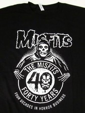 The MISFITS T-shirt 40 Years Fiend Skull Danzig Horror Punk Tee Men's New