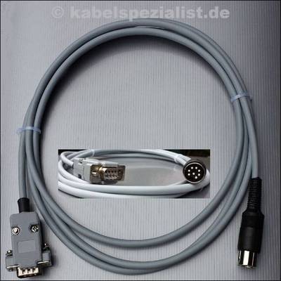 Commodore C128 / C128D Kabel an TTL-Monitor DIN 8pol 1Meter
