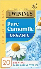 Image of Twinings Organic Camomile x20 Tea Bags, 30g