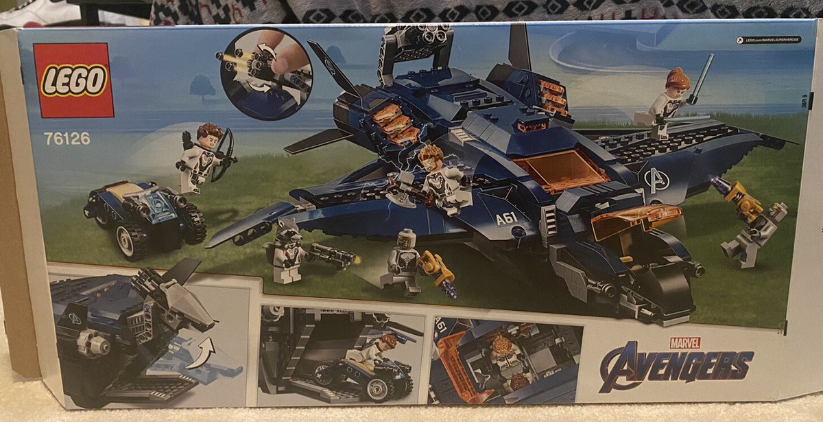 LEGO 76126 Marvel Avengers Ultimate Quinjet 100% Complete + Box