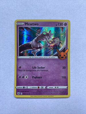 Pokemon TCG Halloween Booster Trick Or Trade Mewtwo 56/172 Holo