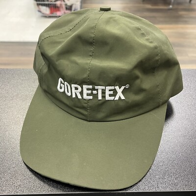 Vintage Gore-Tex Mad Hatters Olive Green White Logo Snapback
