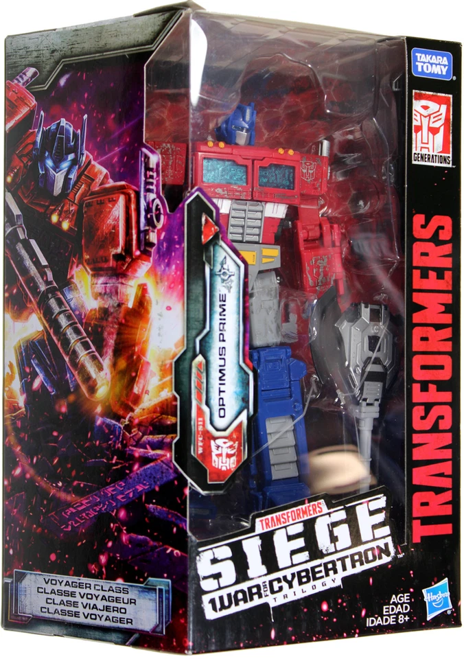 Transformers ~ OPTIMUS PRIME FIGURE ~ Voyager Class ~ Siege: War For Cybertron - Image 3 of 3