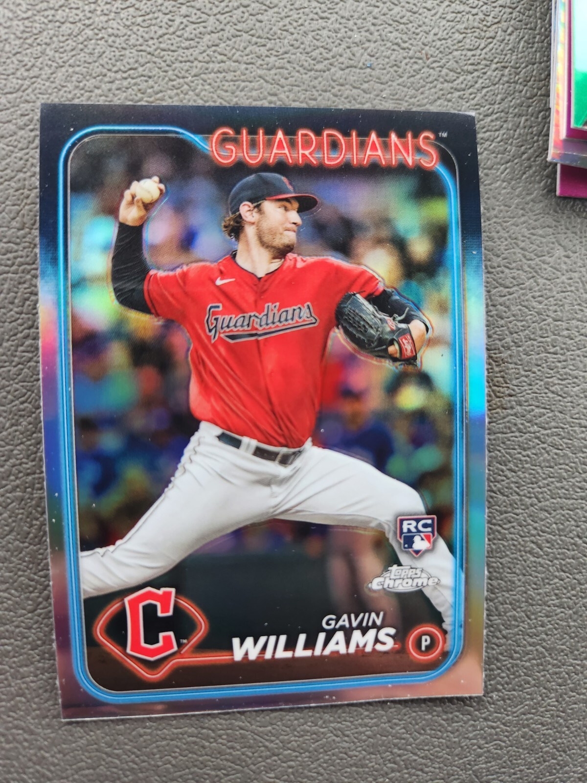Gavin Williams Cleveland Guardians 2024 Topps Chrome #15 RC Refractor