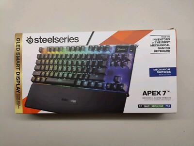 SteelSeries Apex 7 TKL (64758) Wired Mechanical Keyboard, Blue