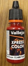 Vallejo Cardinal Purple XPress Color Miniatures Paint 18ml VAL72408 Express