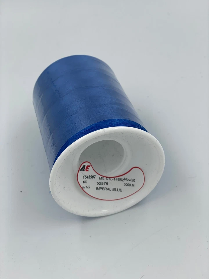 A&E Embroidery Thread - IMPERAL BLUE - 52975 - 5000M - POLY #40 - Image 2 of 2