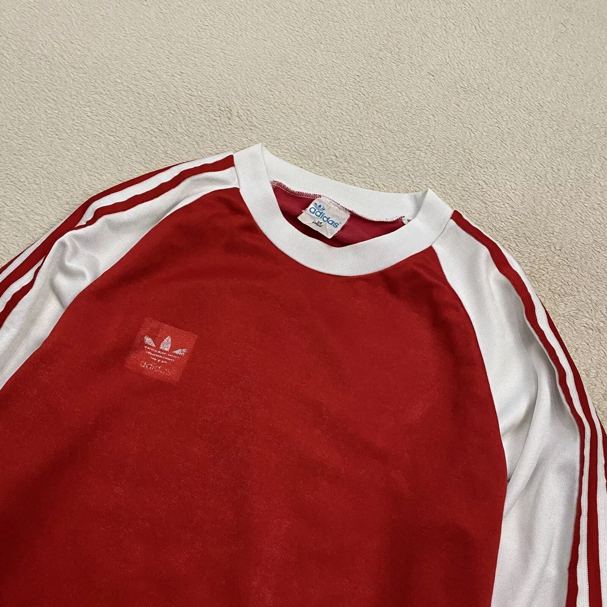 ADIDAS VINTAGE football SHIRT RED SHIRT JERSEY SIZE : S