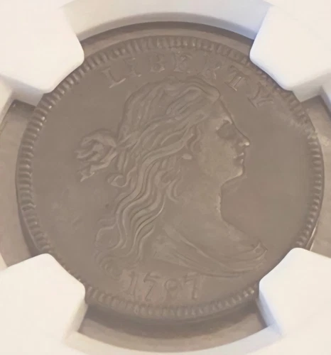 1797 Draped Bust Large Cent "Stems Rev of 97" NGC XF-45 BN "Beautiful"!!!
