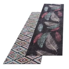 Carpet runner carpet runner custom size anti-slip ethnic + feathers carpet bridge