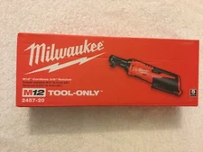 New Milwaukee 2457-20 M12 12V 12 Volt Li-ion 3/8” Cordless Ratchet  NIB