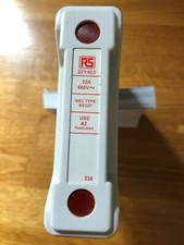 Support de fusible à montage sur rail RS 32A pour fusible A2, 600VAC GEC type RS32P