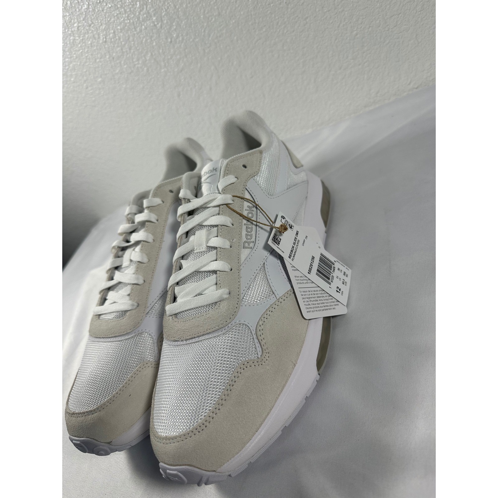 Reebok Glide DMX Mens 12 Running Shoes White Grey 100201256 Sneakers New thumbnail 2