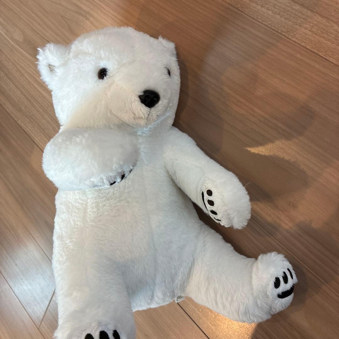 Polar bear plush white bear #c5cfd3