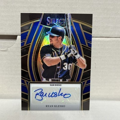 2024 Panini Select #SS-RK Ryan Klesko Signature Selections Blue Prizm /49