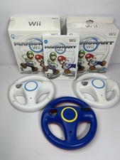 Mario Kart Wii Video Game CIB W/  (3) Wii Wheels (Nintendo,2008) Tested