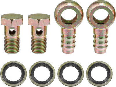 Banjo Bolt M16X1.5 16Mm Banjo Bolt Hose Barb Fittings Brake Line Fitting Adapter